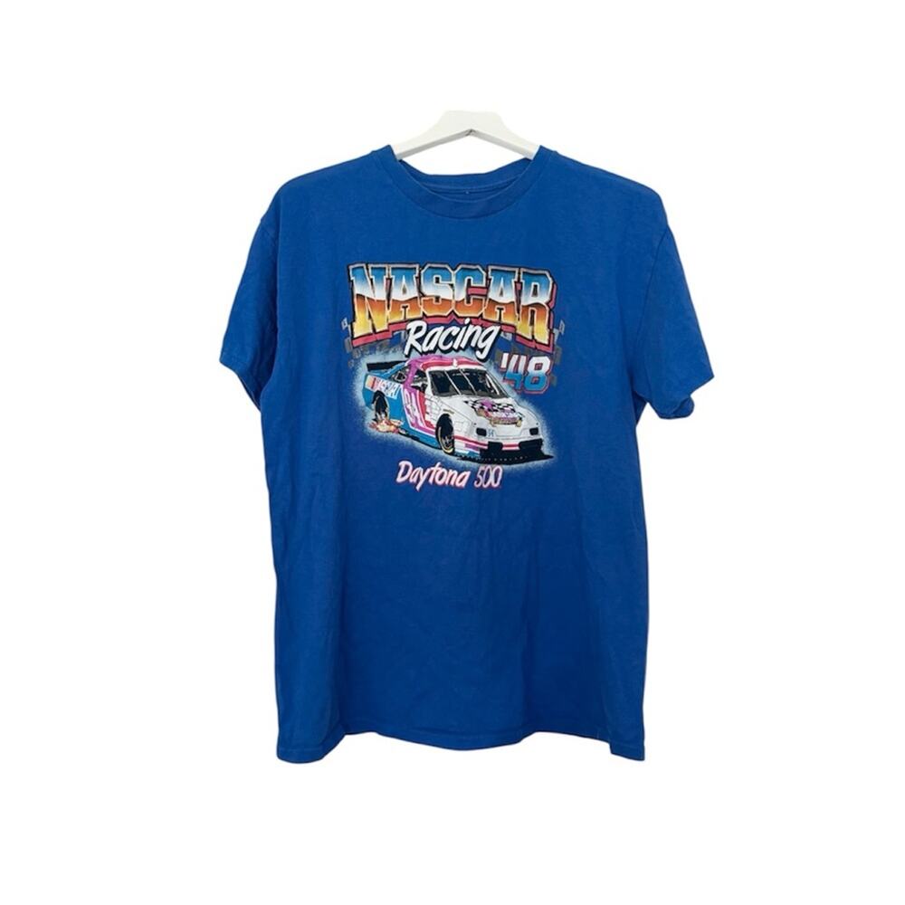 Nascar Racing Daytona 500 Race Graphic T-Shirt Unisex Size Large
